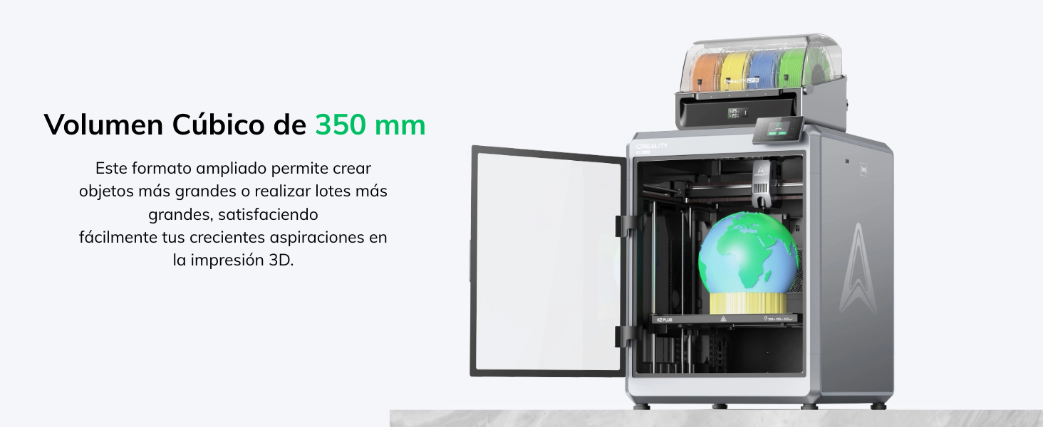 La excelencia en cada impresión de la K2 Plus se sustenta en su tecnología de vanguardia que combina precisión milimétrica y operación automatizada. El sistema de nivelación automática precisa con sensores de detección en eje Z y cabezal elimina por completo la intervención manual, mientras que los motores FOC silenciosos en todos los ejes operan con menos de 50 dB de ruido y ofrecen un control ultrasuave mediante 32,768 micropasos por revolución. Esta ingeniería de precisión se complementa con un sistema inteligente de filamentos que maneja hasta 4 materiales diferentes, facilitando impresiones multicolor y con composites sin interrupciones en el flujo de trabajo.